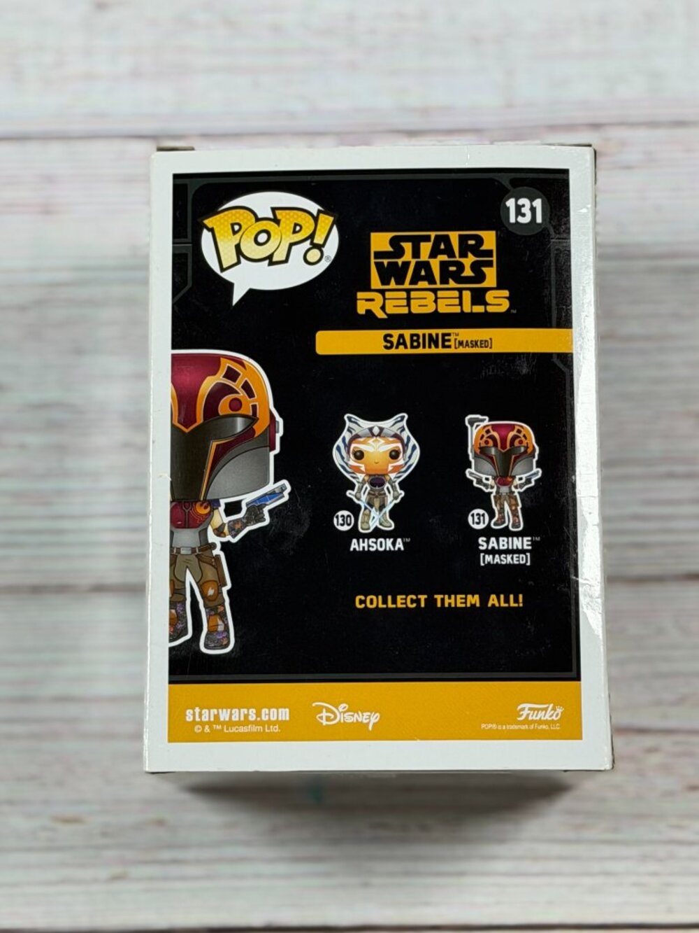 Funko Pop! Star Wars Rebels Sabine Masked #131 Walgreens Exclusive Vinyl Figure - Picture 3 of 6